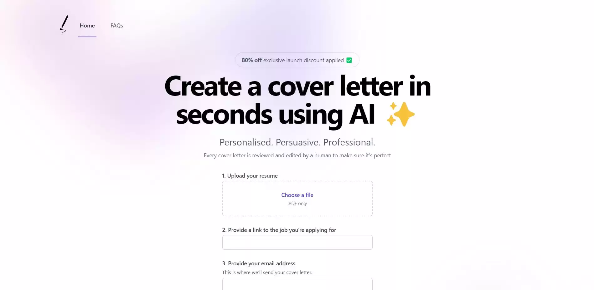 Write Me A Cover Letter - Best AI Tool Core Feature and Revi